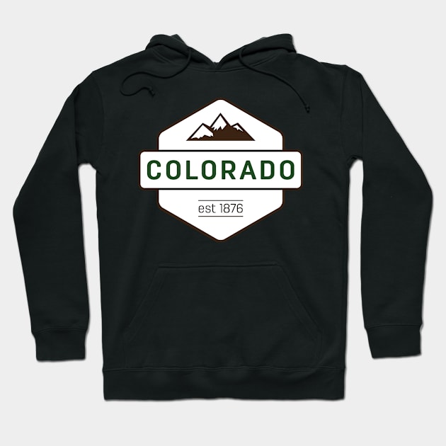 Colorado Mountain Badge T Shirt Hoodie by HolidayShirts